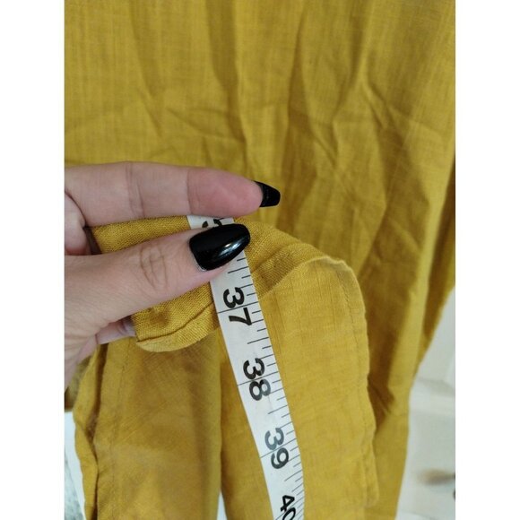 NWT Culture Call yellow ruffle bottom dress - Picture 5 of 5